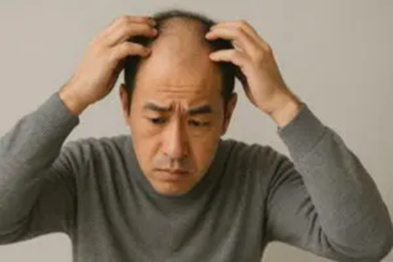 Men Suffering from Male Pattern Baldness (AGA)